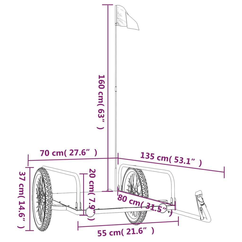 Bike Trailer Black Iron