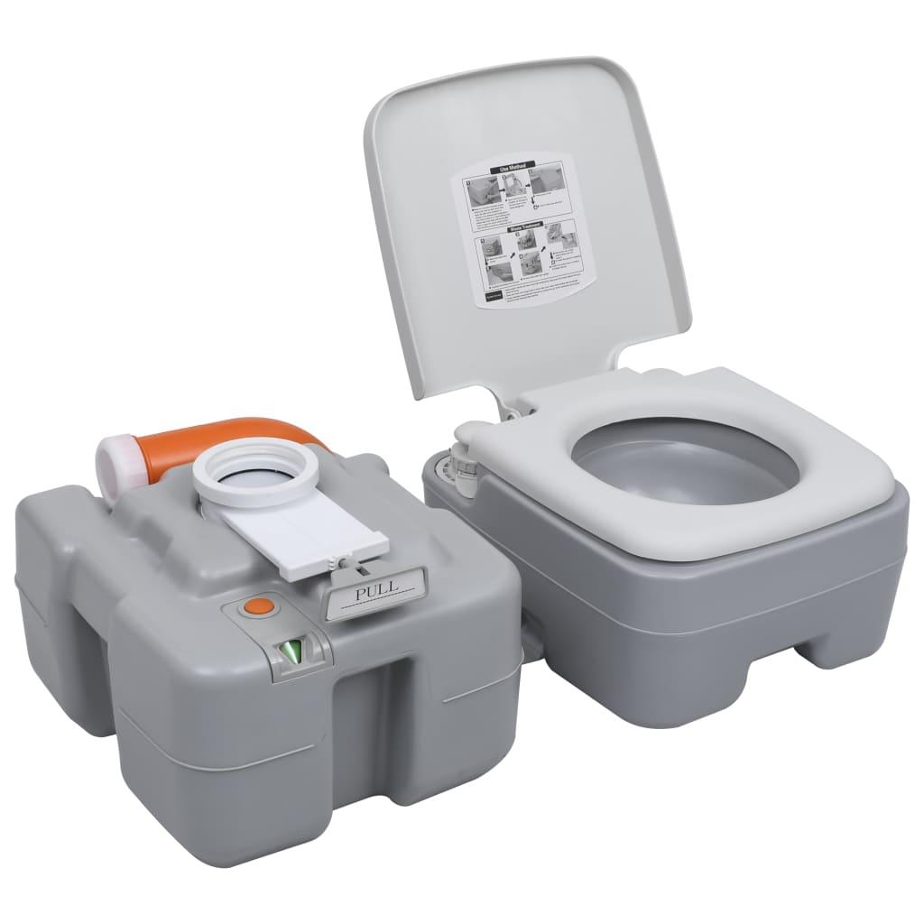 Portable Camping Toilet And Handwash Stand Set With Water Tank