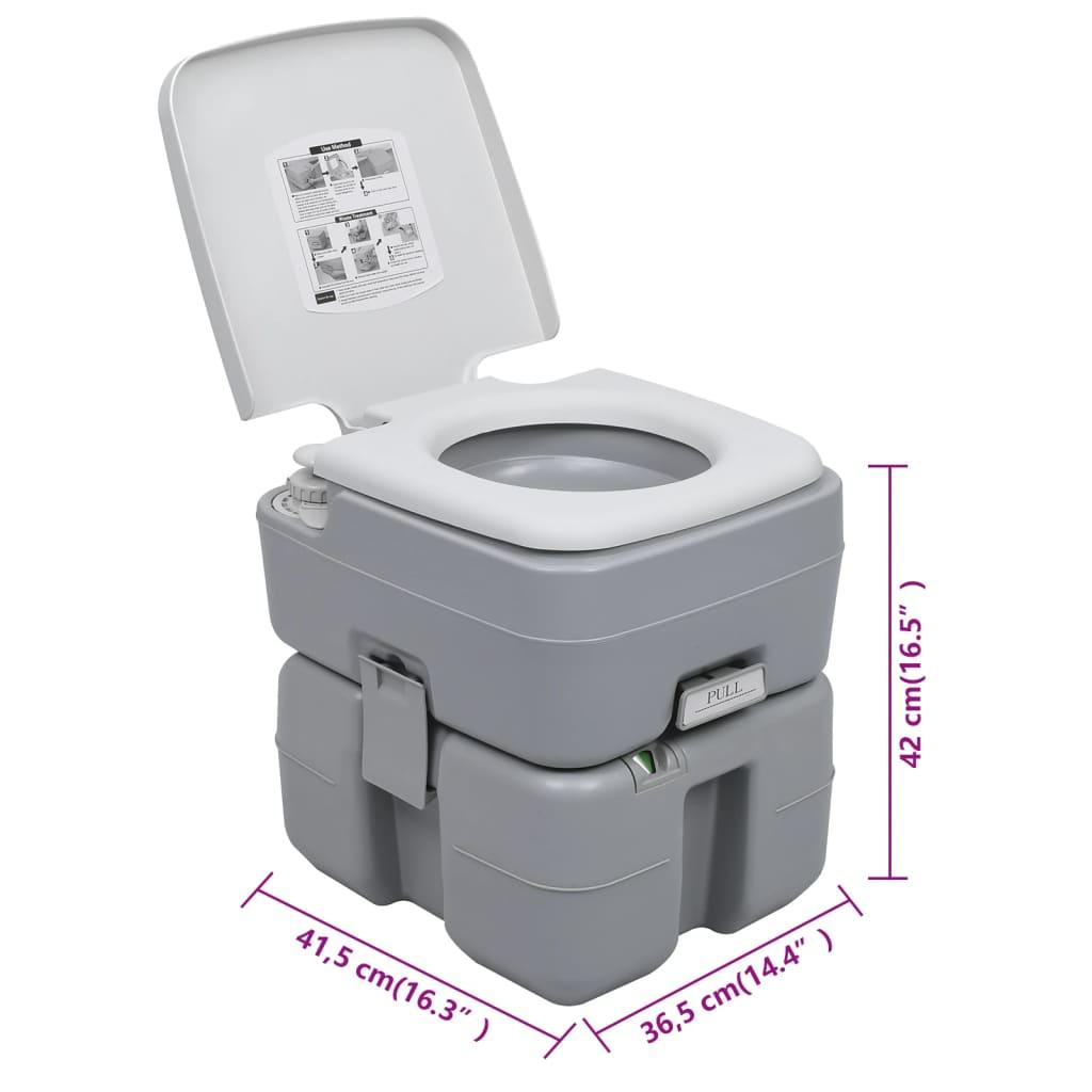 Portable Camping Toilet And Handwash Stand Set With Water Tank