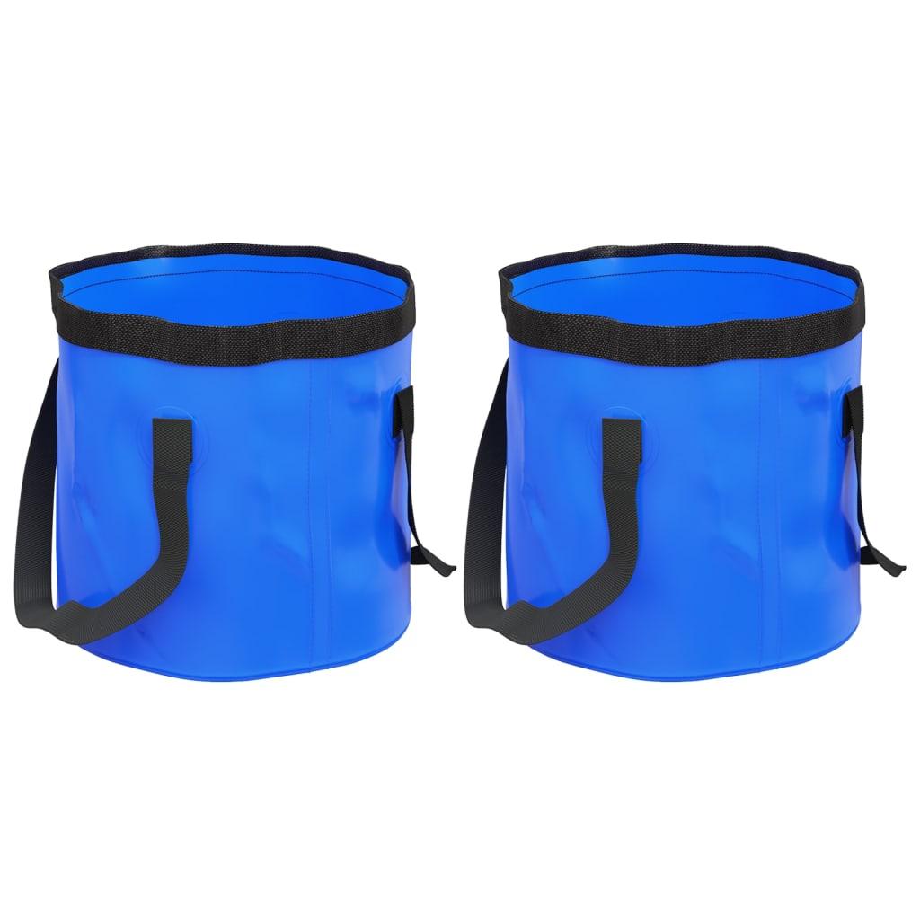 Folding Buckets 2 Pcs 20 L Pvc