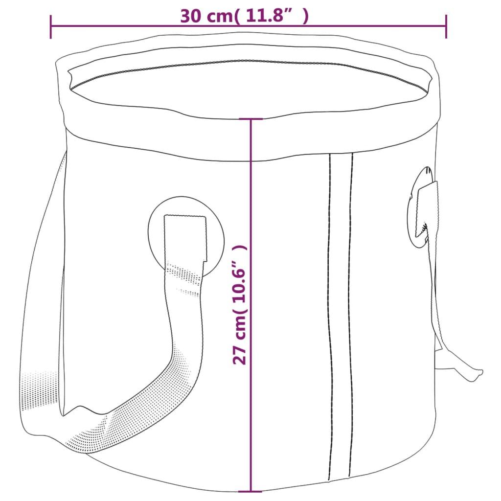 Folding Buckets 2 Pcs 20 L Pvc