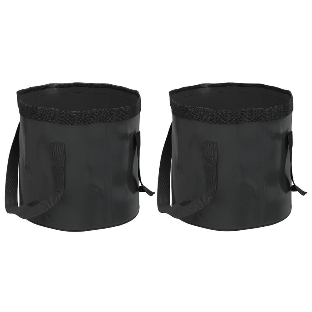 Folding Buckets 2 Pcs 20 L Pvc