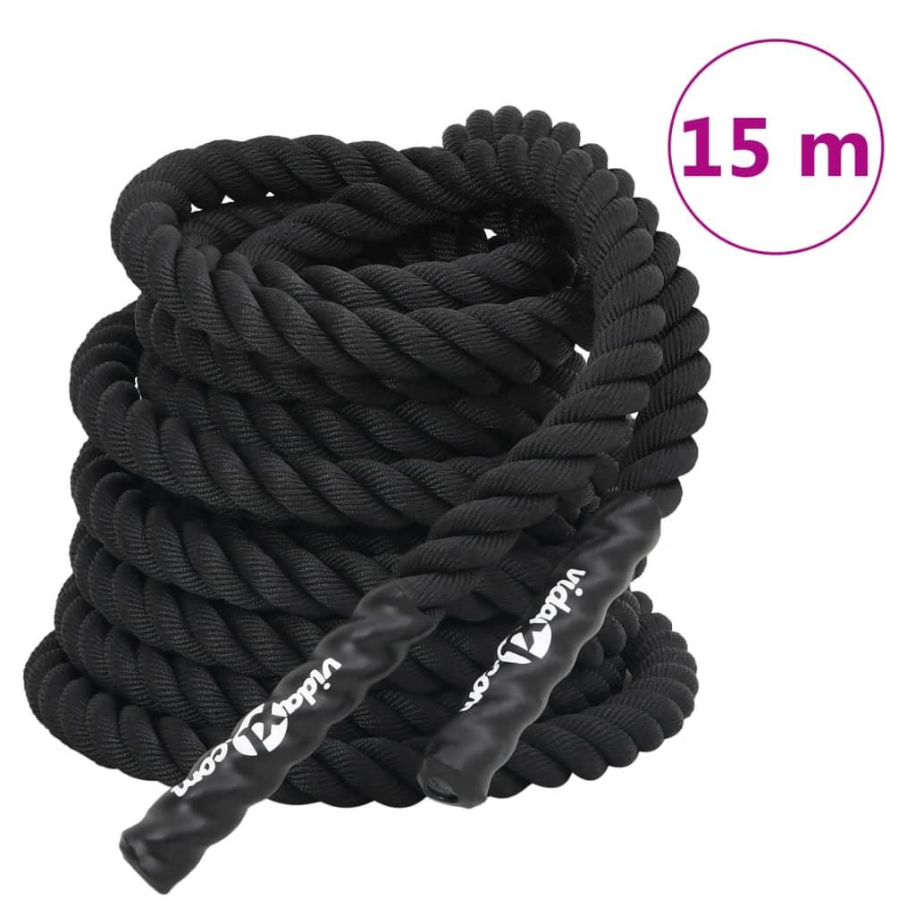 Battle Rope Black 11 Kg Polyester