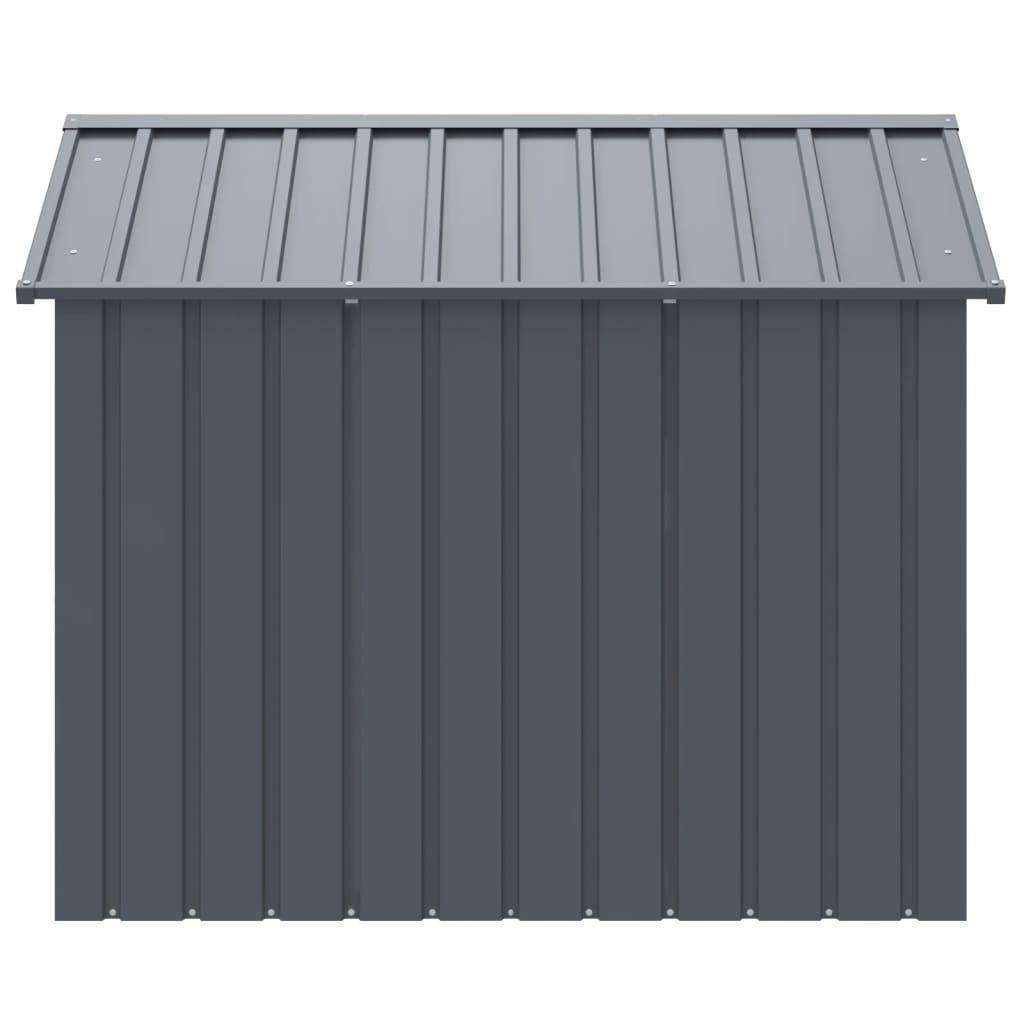 Trendyproduct.co.uk Dog House With Roof Anthracite 117X153X123 Cm Galvanised Steel vidaXL Animals & Pet Supplies Animals & Pet Supplies > Pet Supplies > Dog Supplies > Dog Houses Anthracite Dog Houses Dog Supplies parcel Pet Supplies vidaXL