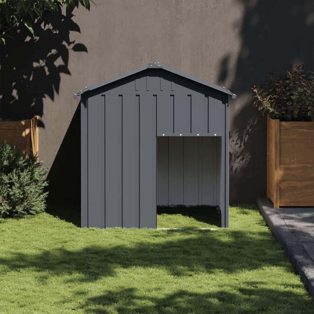 Dog House With Roof 117X103X123 Cm Galvanised Steel