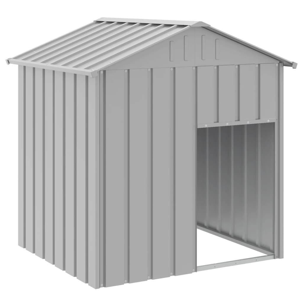 Dog House With Roof 117X103X123 Cm Galvanised Steel