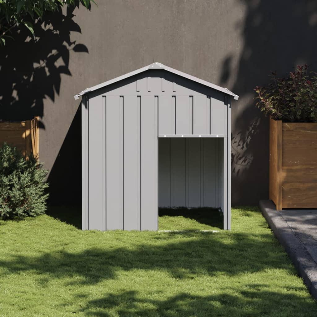 Dog House With Roof 117X103X123 Cm Galvanised Steel