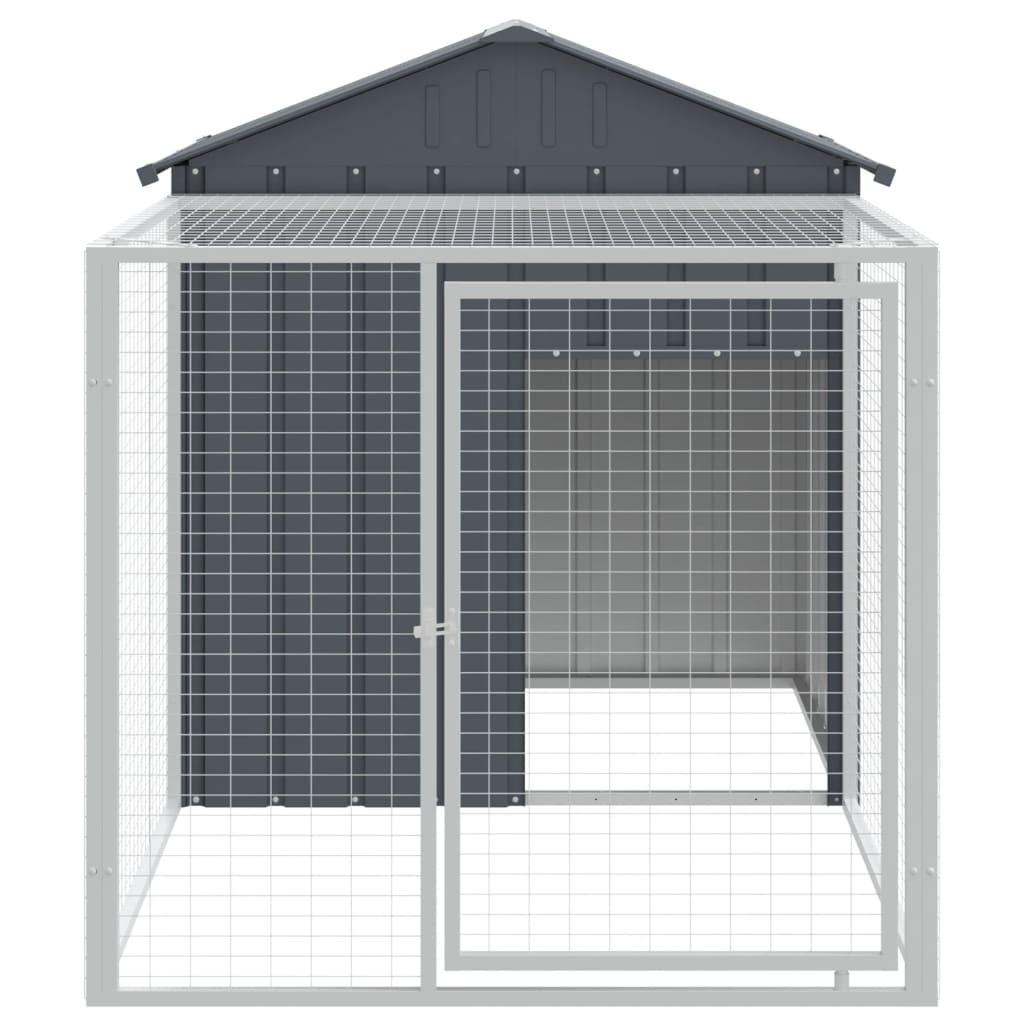 Chicken Cage With Run Galvanised Steel