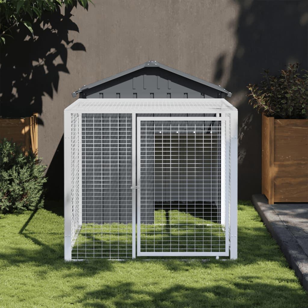 Chicken Cage With Run Galvanised Steel