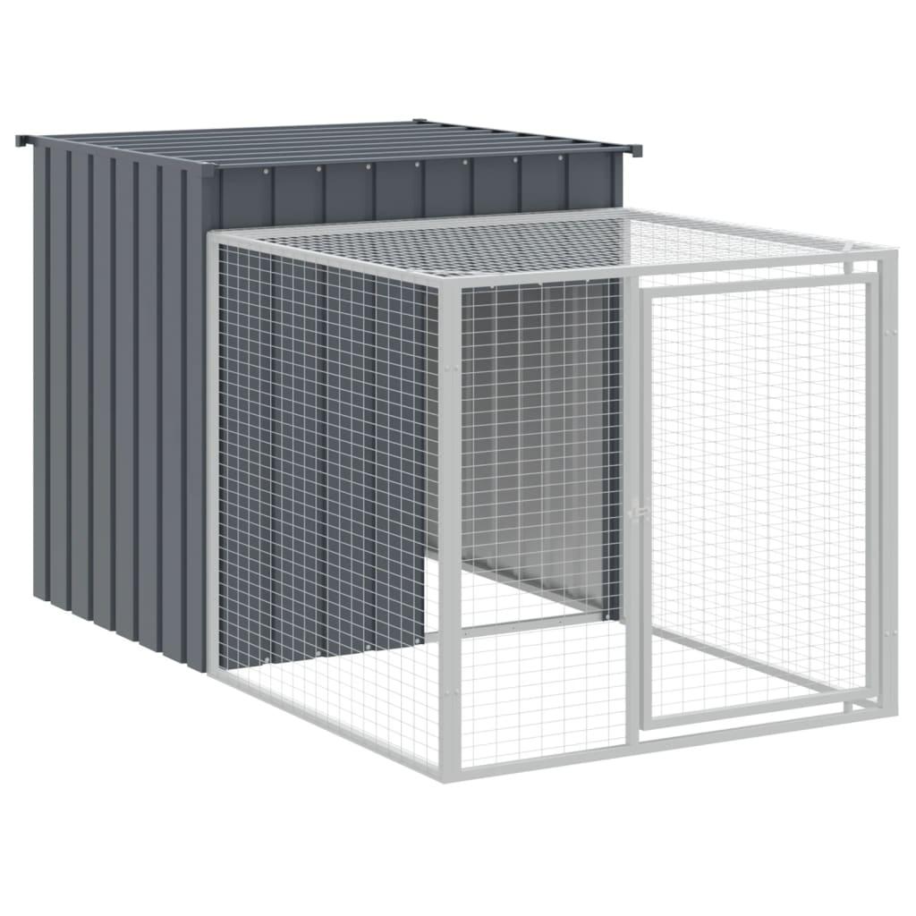 Chicken Cage With Run Galvanised Steel