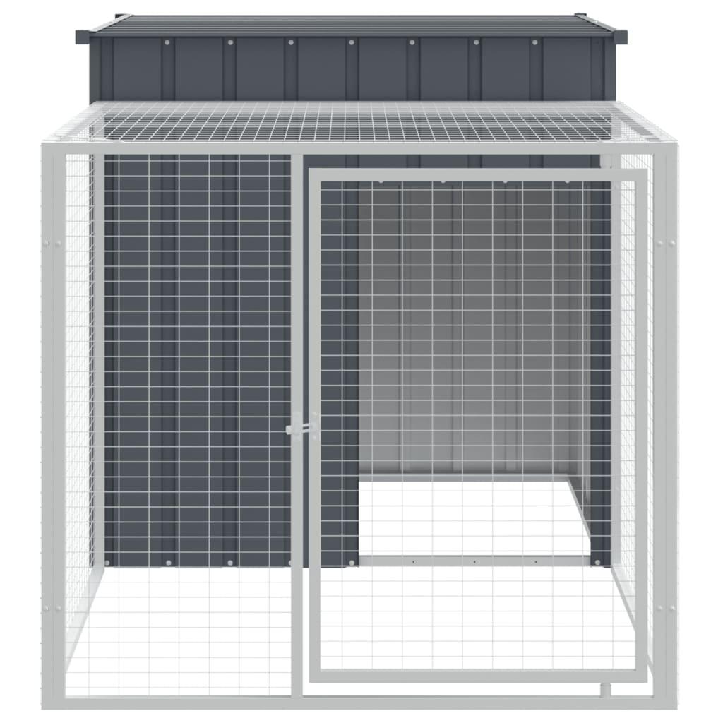 Chicken Cage With Run Galvanised Steel