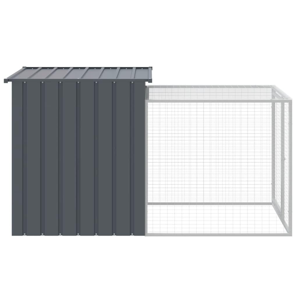 Chicken Cage With Run Galvanised Steel