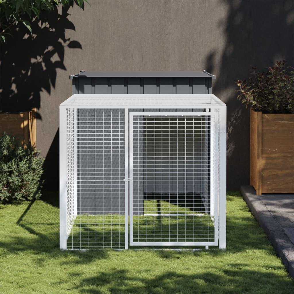 Chicken Cage With Run Galvanised Steel