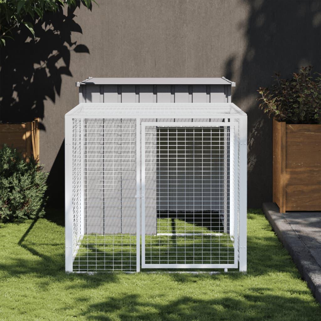 Chicken Cage With Run Galvanised Steel