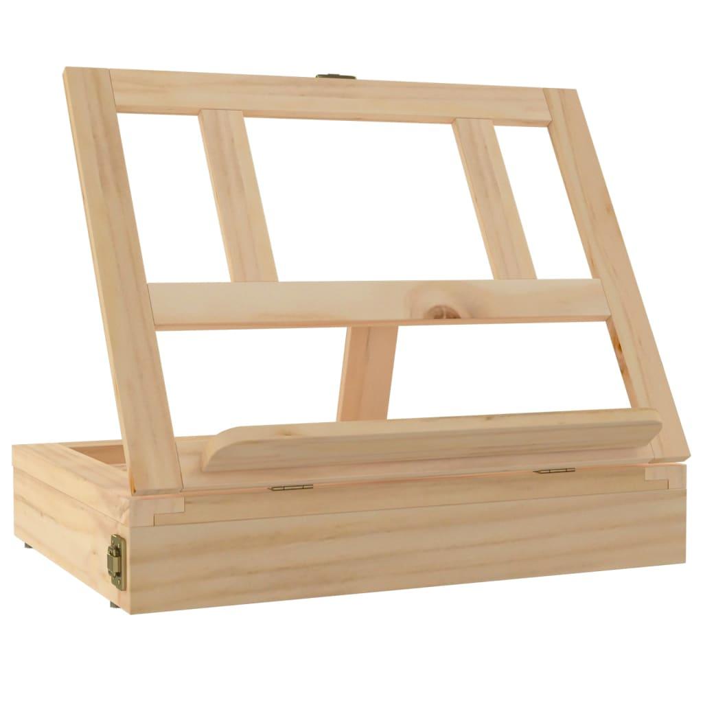 Table Easel With Drawer 33.5X25.5X7 Cm Solid Wood Pine