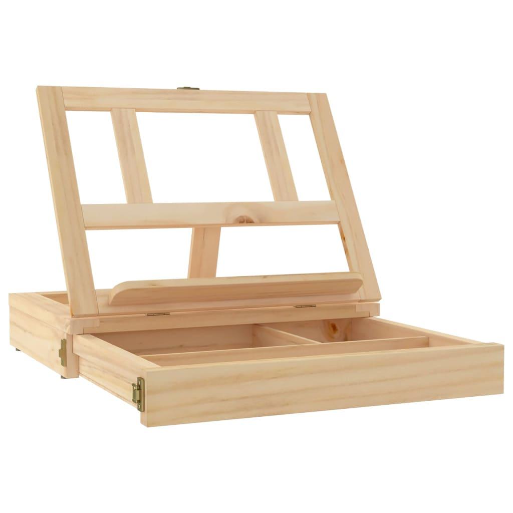 Table Easel With Drawer 33.5X25.5X7 Cm Solid Wood Pine