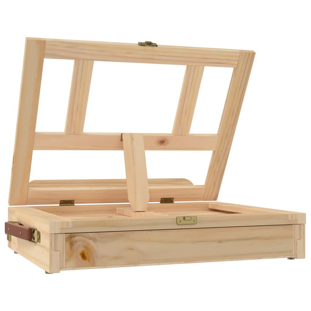 Table Easel With Drawer 33.5X25.5X7 Cm Solid Wood Pine