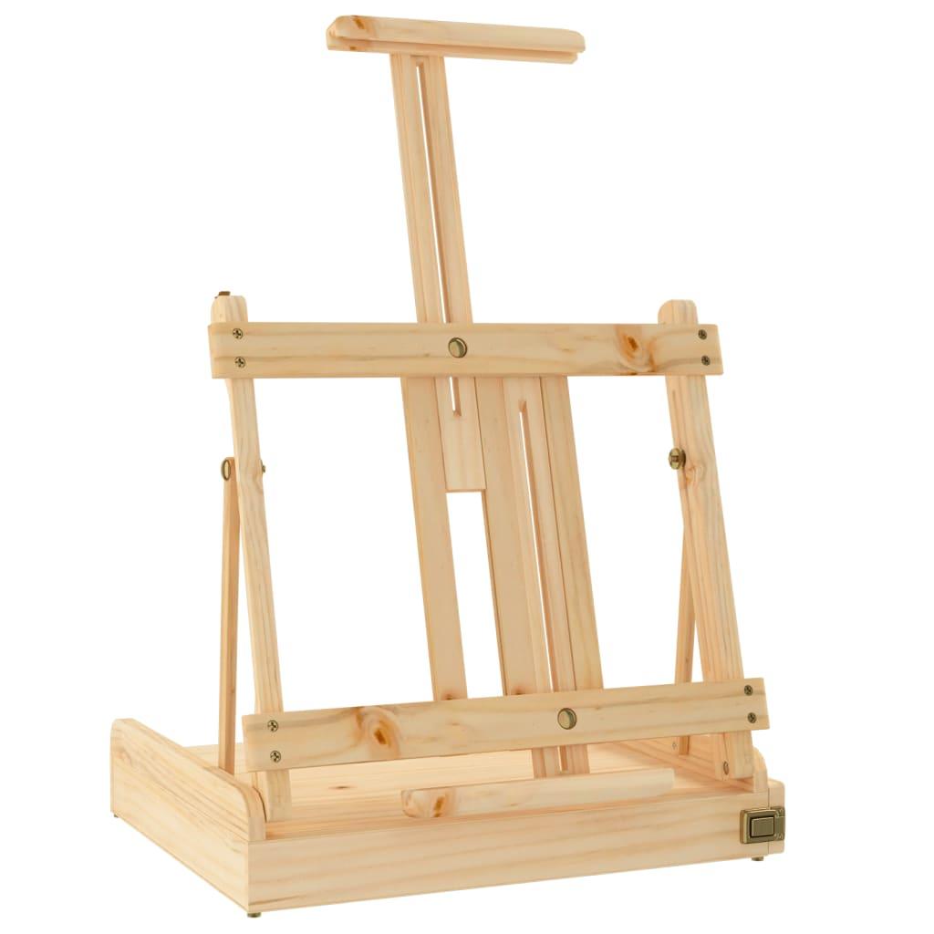 Table Easel With Drawer 41.5X37X12 Cm Solid Wood Pine