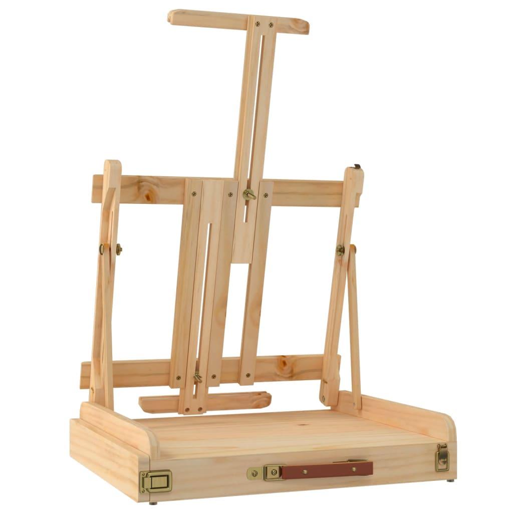 Table Easel With Drawer 41.5X37X12 Cm Solid Wood Pine