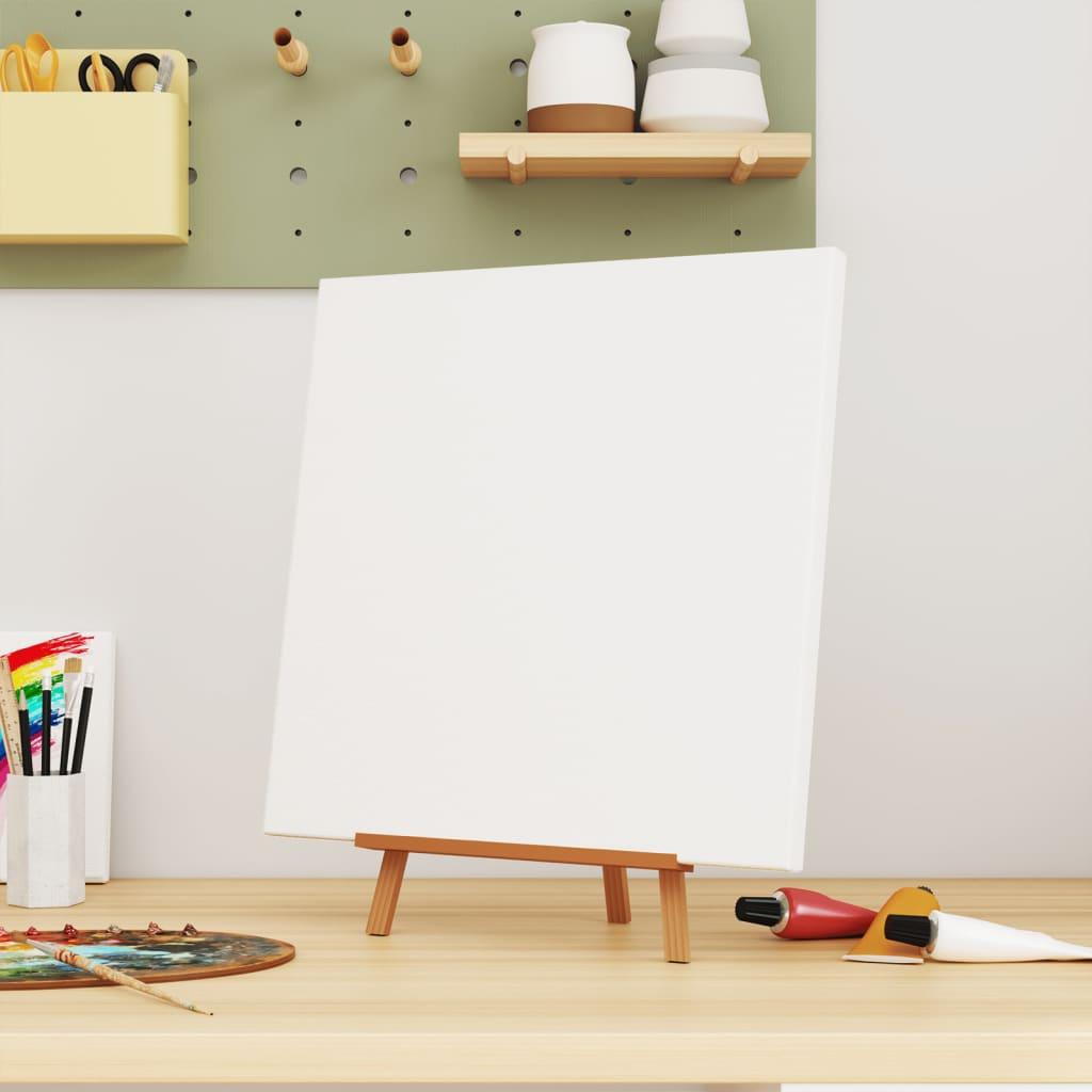 Stretched Canvases 12 Pcs White Fabric And Solid Wood Pine