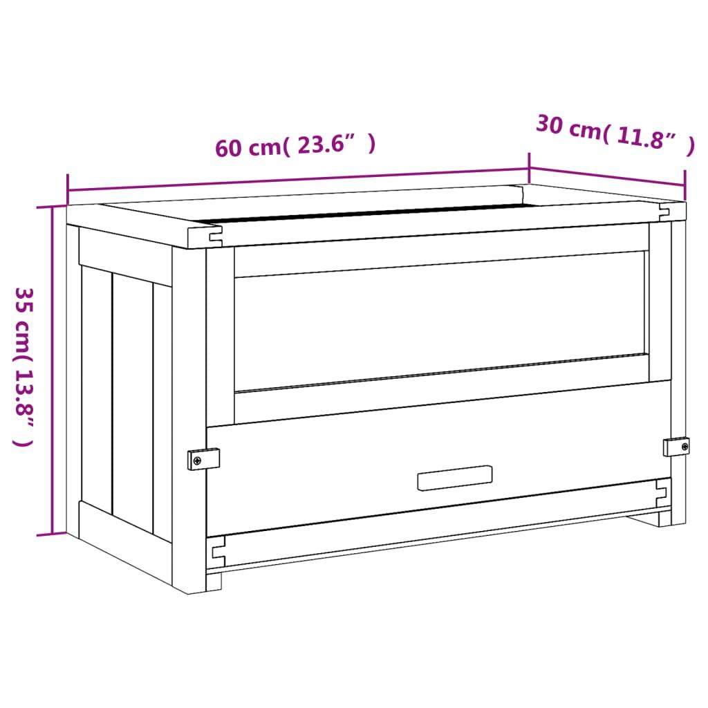 Hamster Cage 60X30X35 Cm Solid Wood Fir