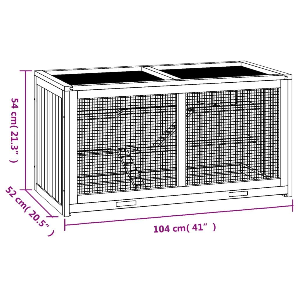 Hamster Cage Solid Wood Fir