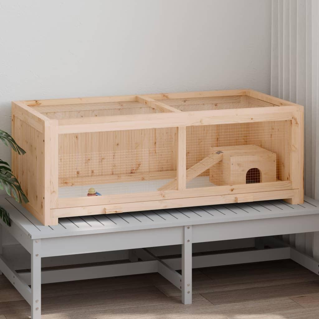 Hamster Cage 104X52X38 Cm Solid Wood Fir