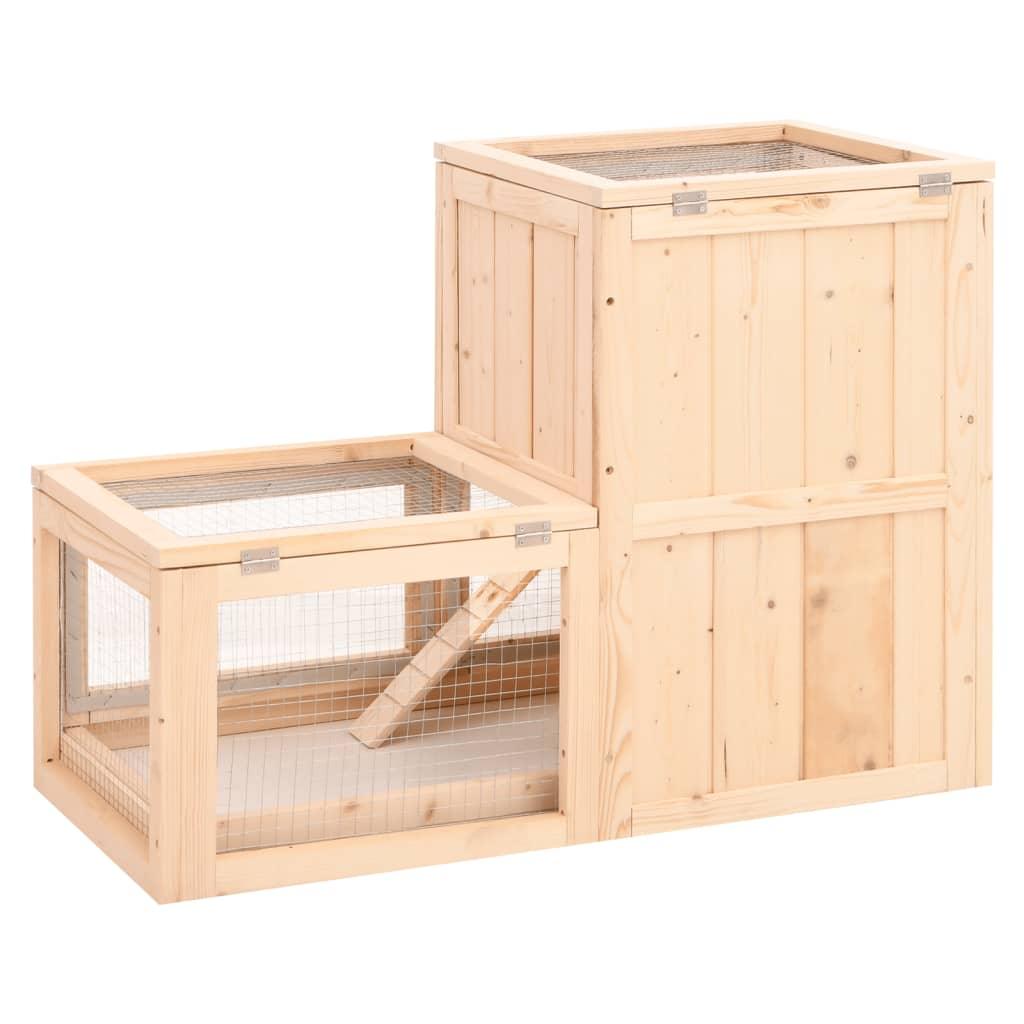 Hamster Cage 81X40X60 Cm Solid Wood Fir