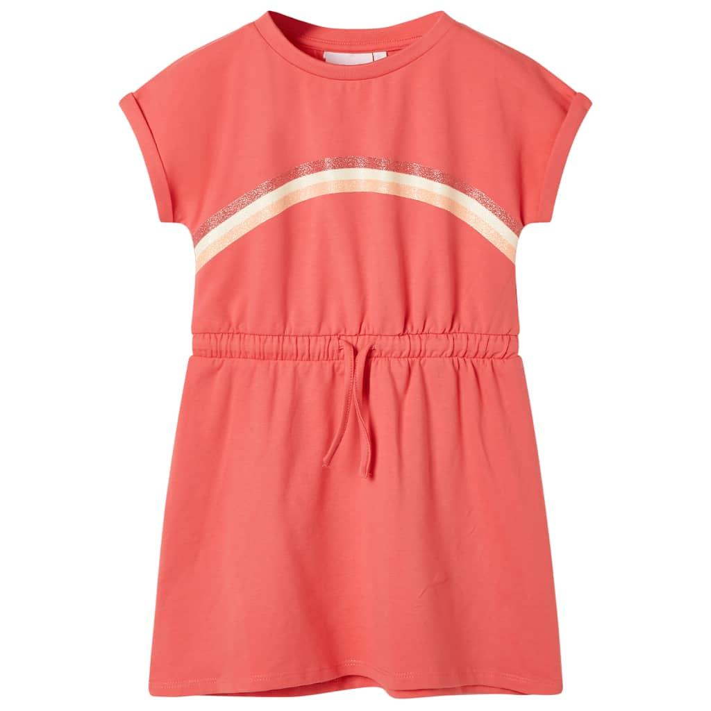 Kids' Dress With Drawstring Bright 128