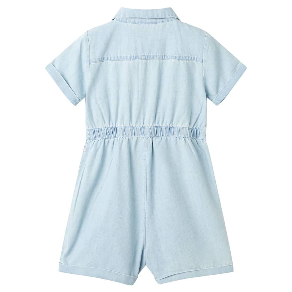 Kids' Onesie With Short Sleeves Soft Blue 140