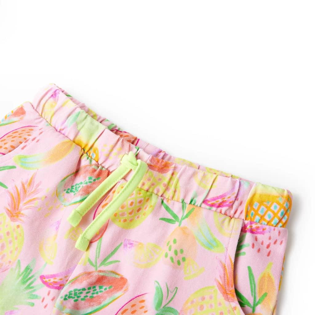 Kids' Shorts With Drawstring Soft Pink 116