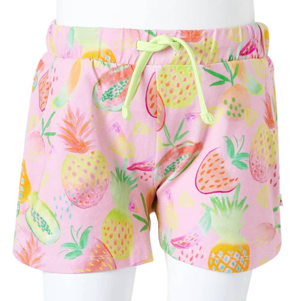 Kids' Shorts With Drawstring Soft Pink 116