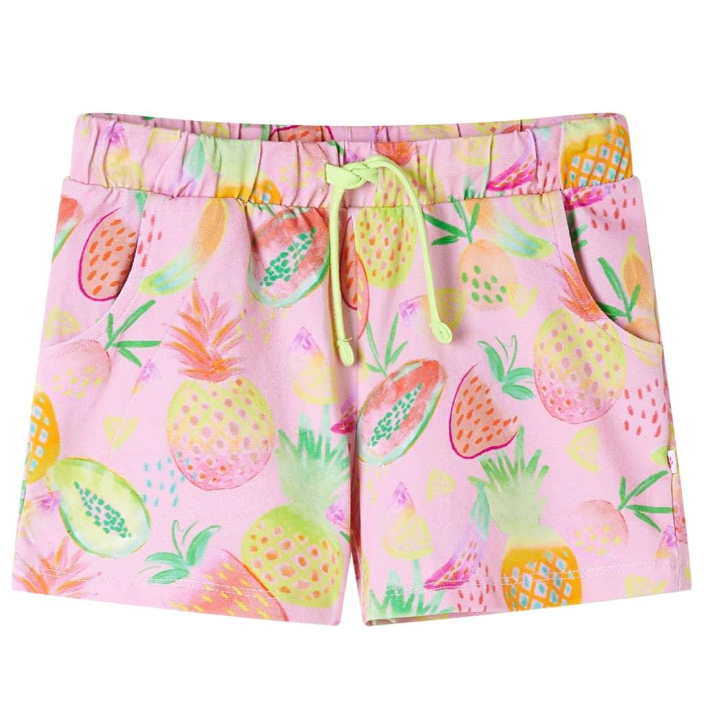 Kids' Shorts With Drawstring Soft Pink 116