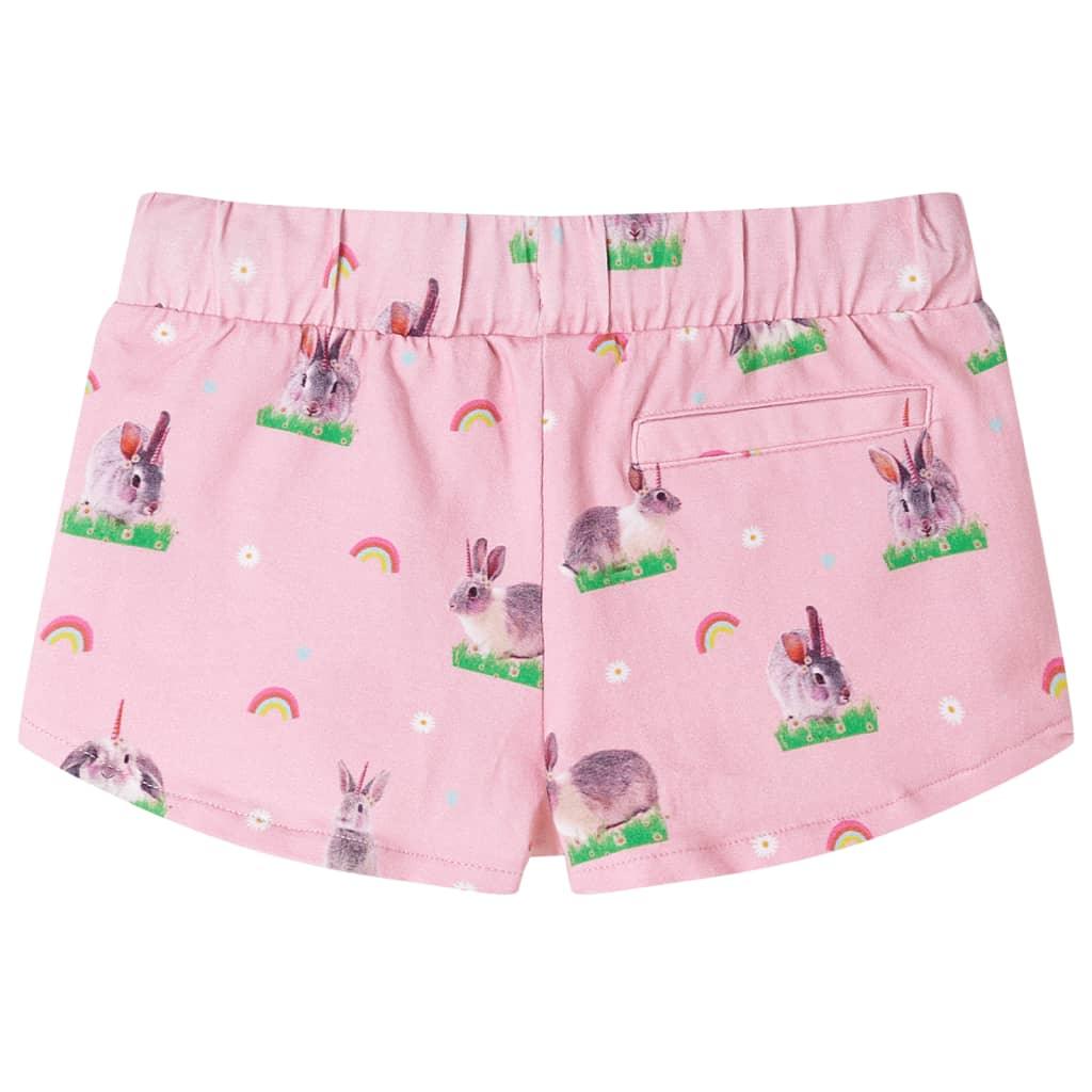 Kids' Shorts With Drawstring Light Pink 104