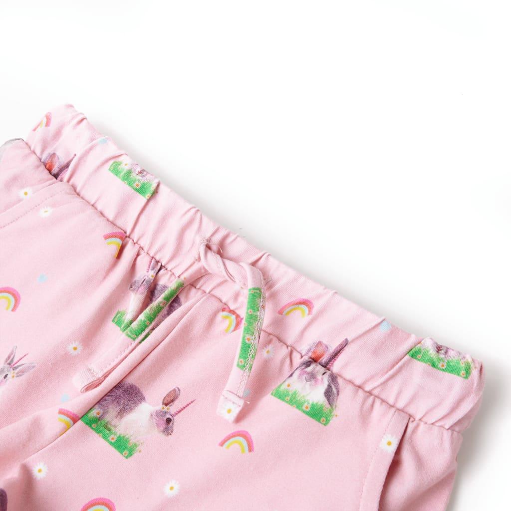 Kids' Shorts With Drawstring Light Pink 104