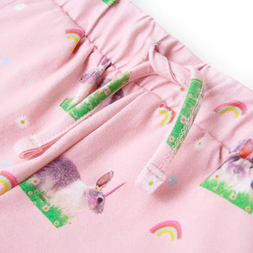 Kids' Shorts With Drawstring Light Pink 104