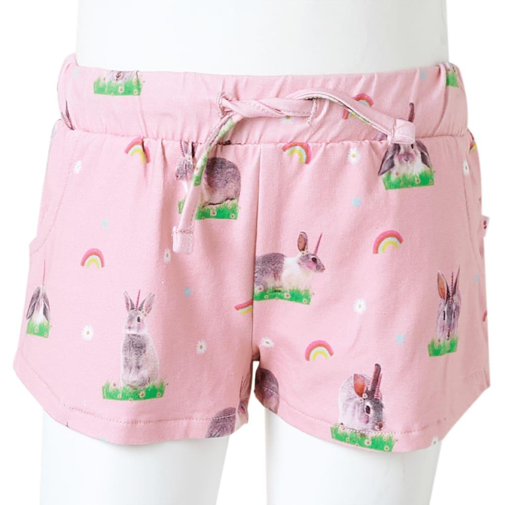 Kids' Shorts With Drawstring Light Pink 104