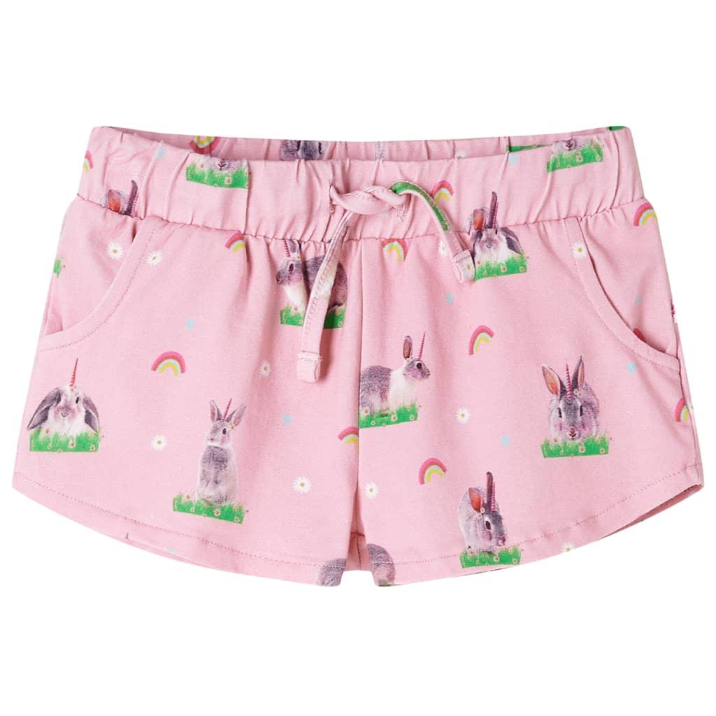 Kids' Shorts With Drawstring Light Pink 104