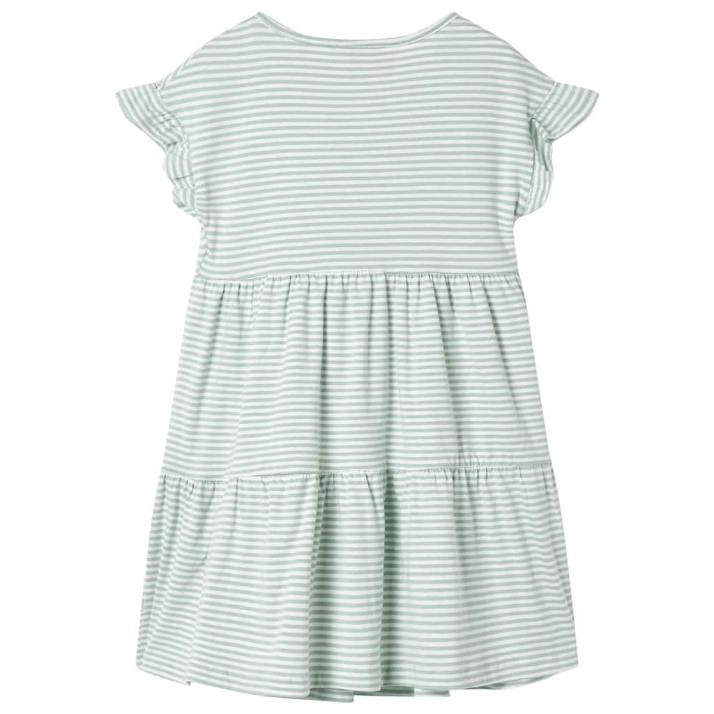 Kids' Dress With Ruffle Sleeves Mint 140