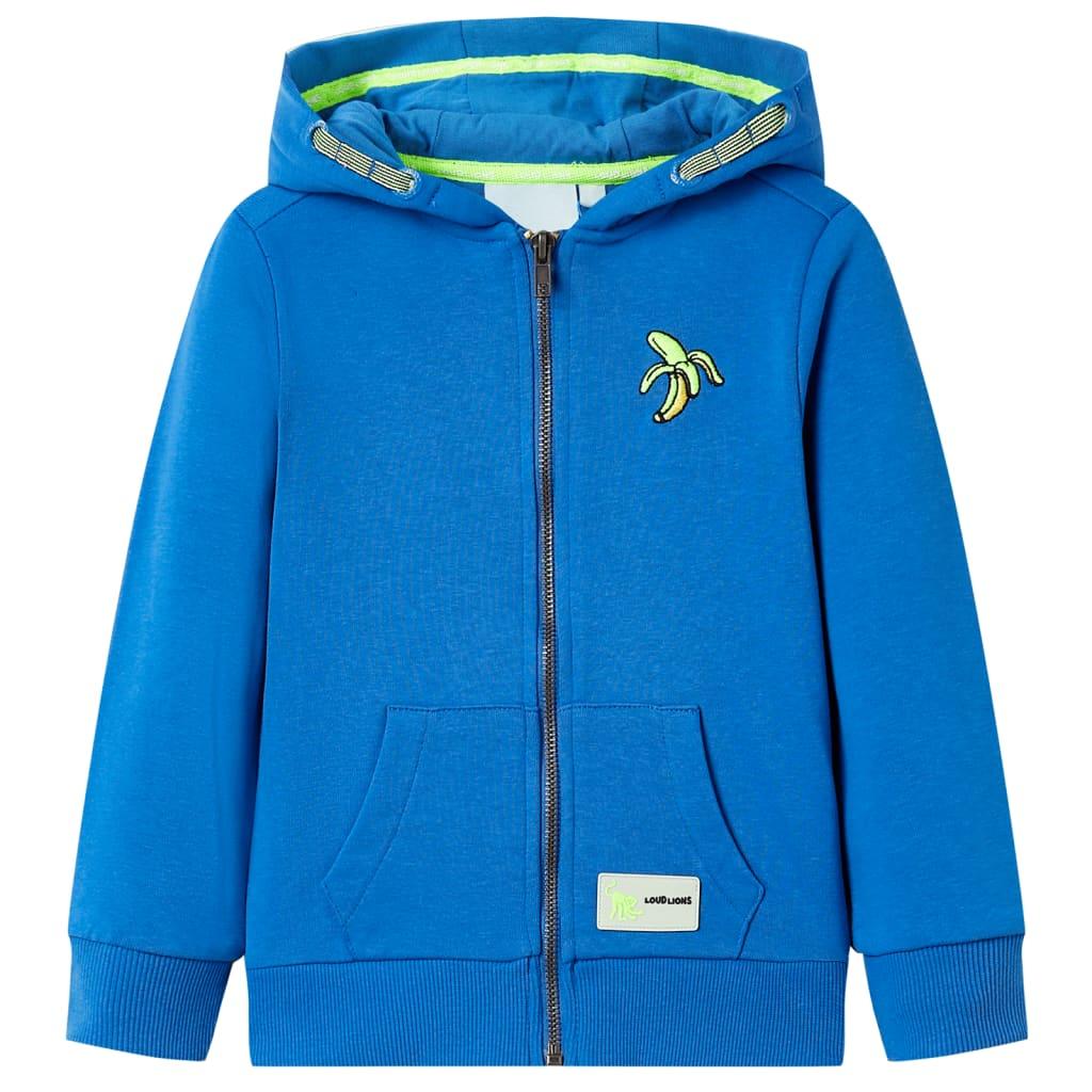 Kids' Hooded Sweatshirt With Zip Light Melange 128