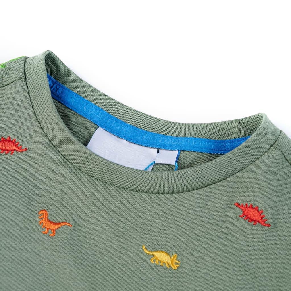 Kids' T-Shirt With Short Sleeves Khaki 116