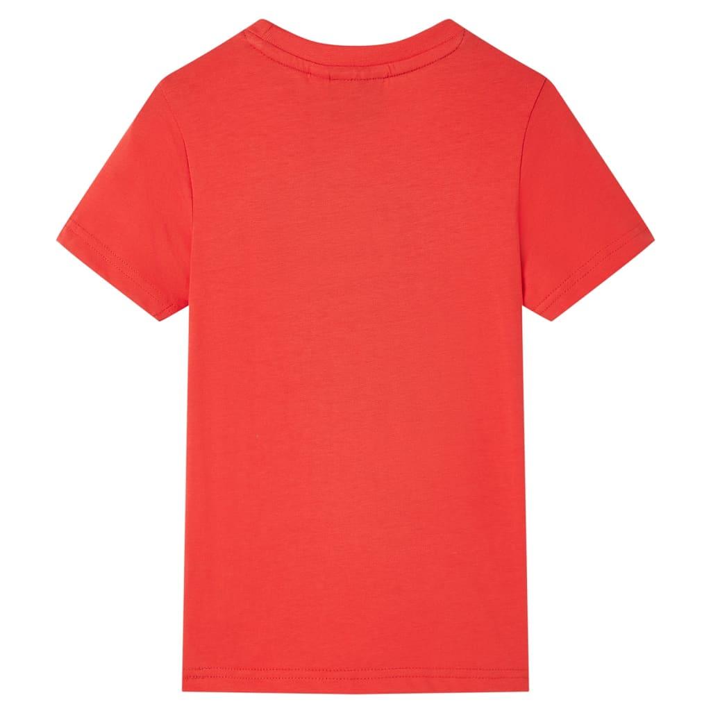 Kids' T-Shirt With Short Sleeves Red 116