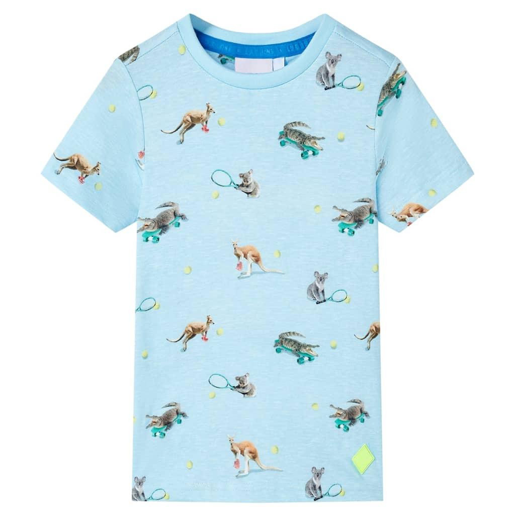 Kids' T-Shirt Light Blue Melange 104