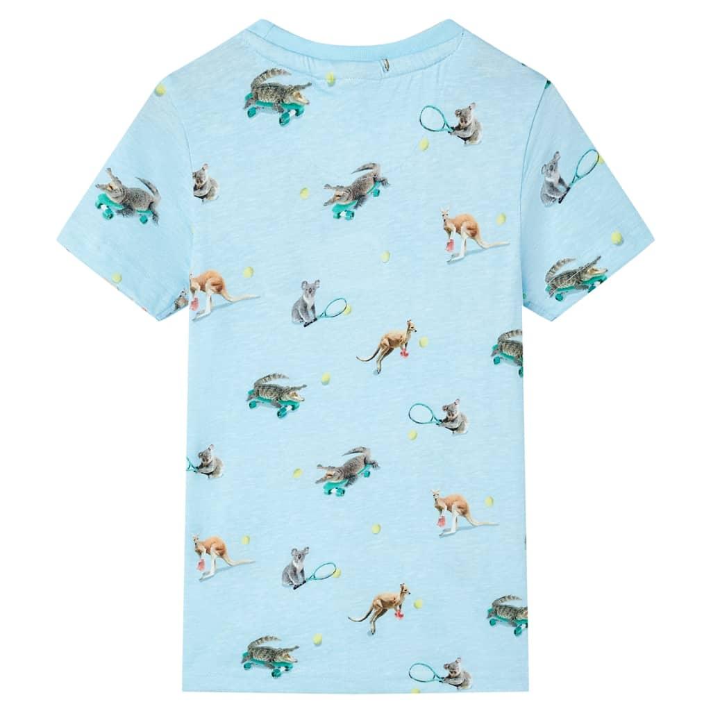 Kids' T-Shirt Light Blue Melange 104