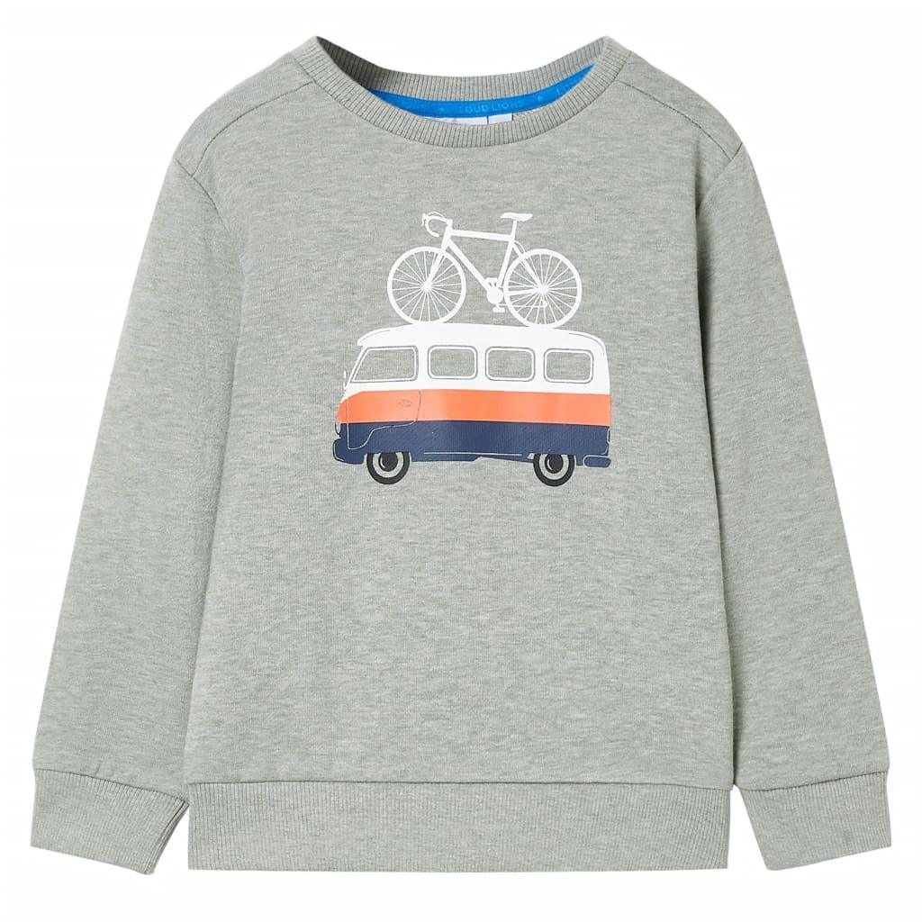 Kids' Sweatshirt Light Khaki Melange 116