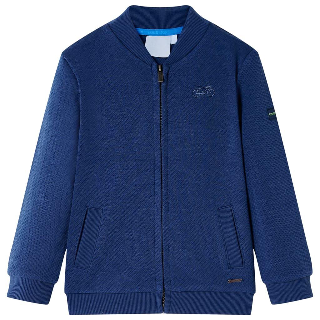 Kids' Sweatshirt With Zip Navy 104