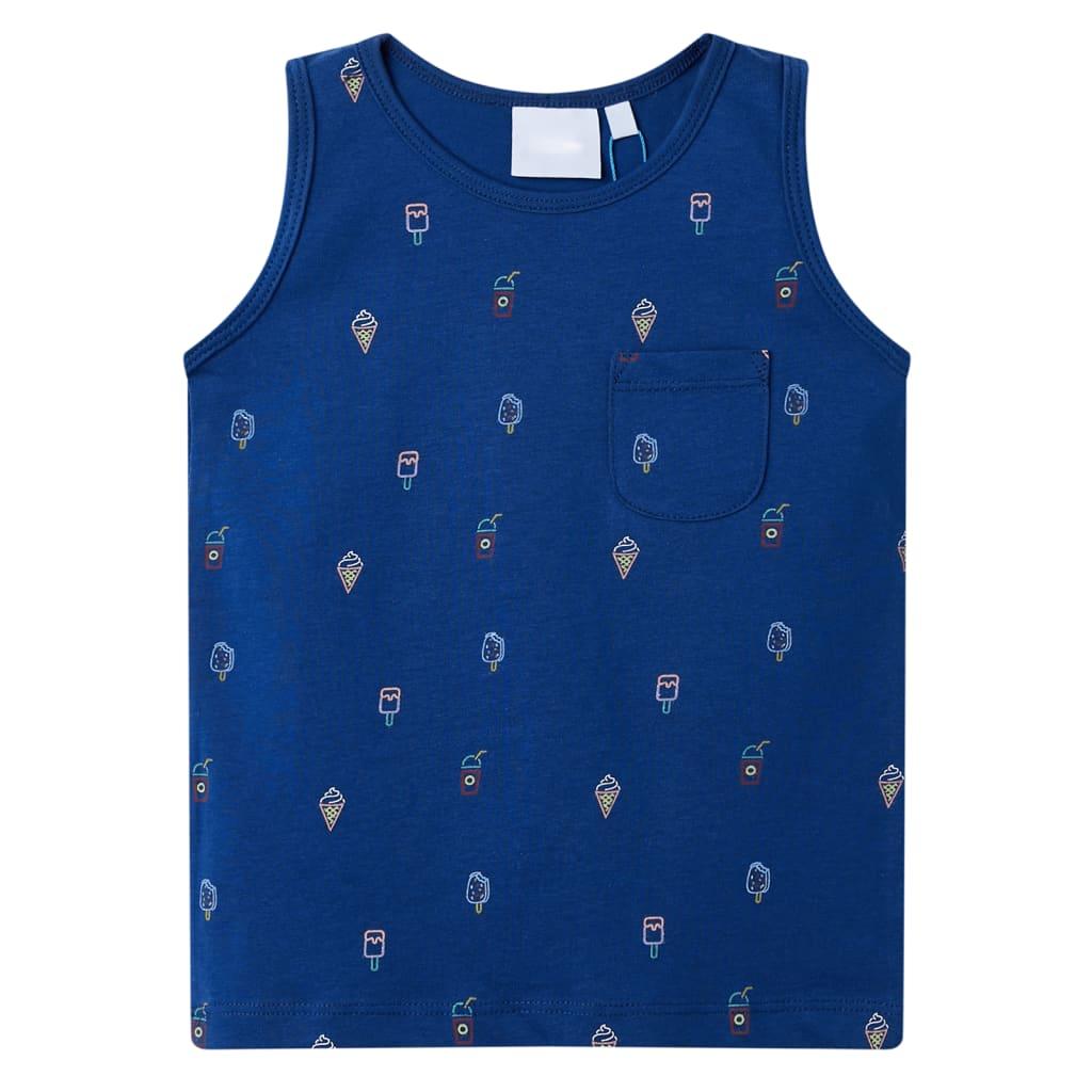 Kids' Tank Top Dark Blue 116