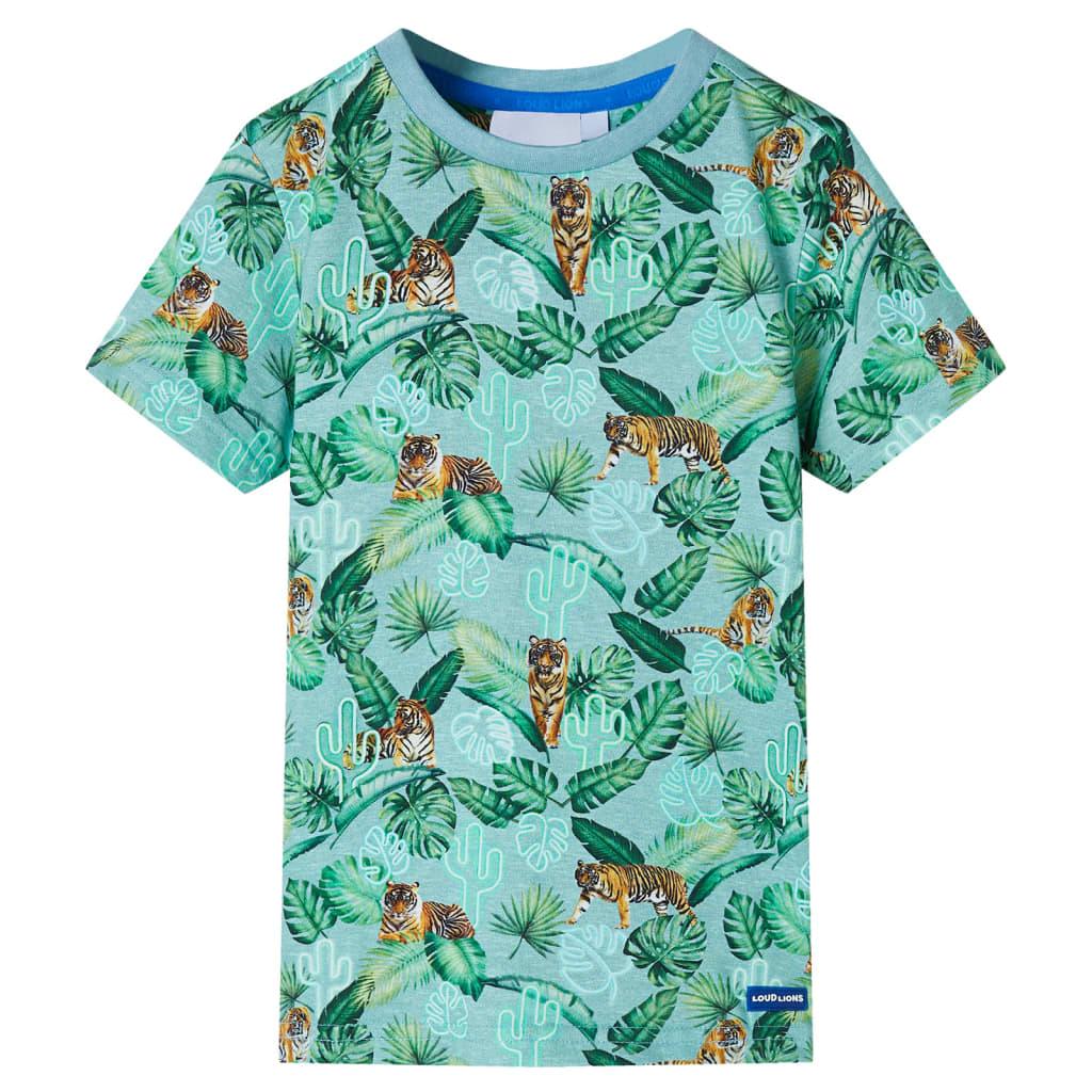 Kids' T-Shirt Light Green Melange 128