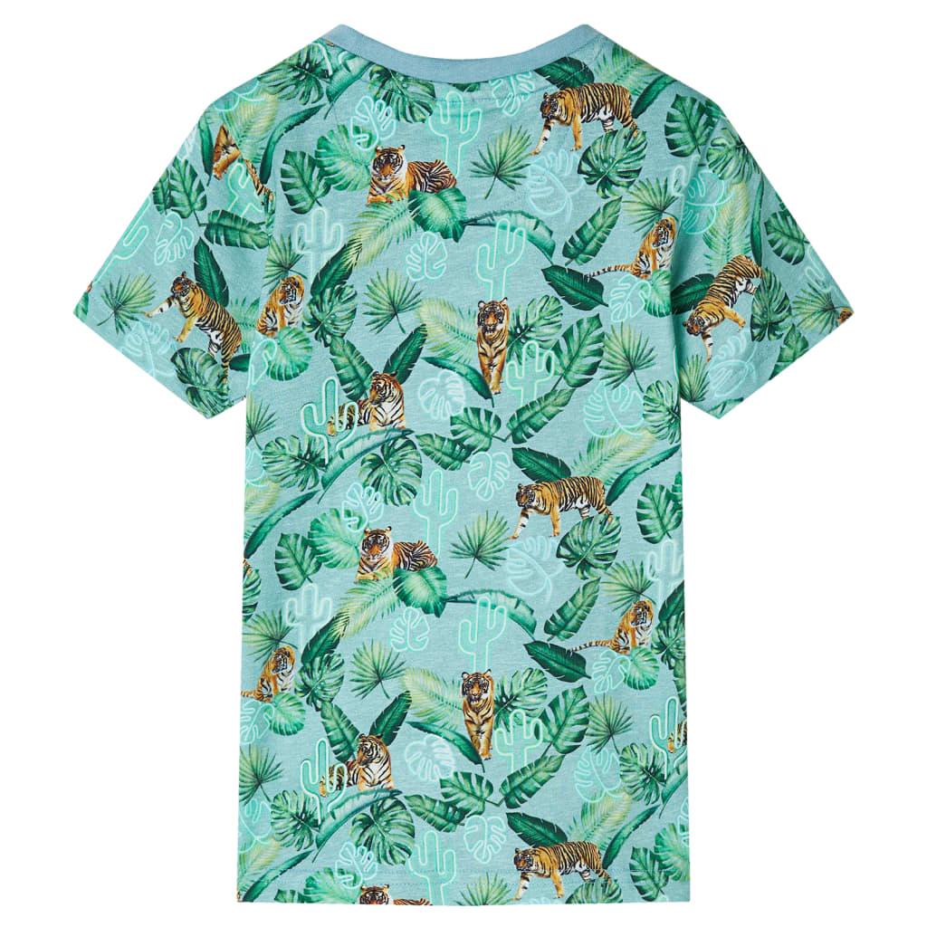 Kids' T-Shirt Light Green Melange 128