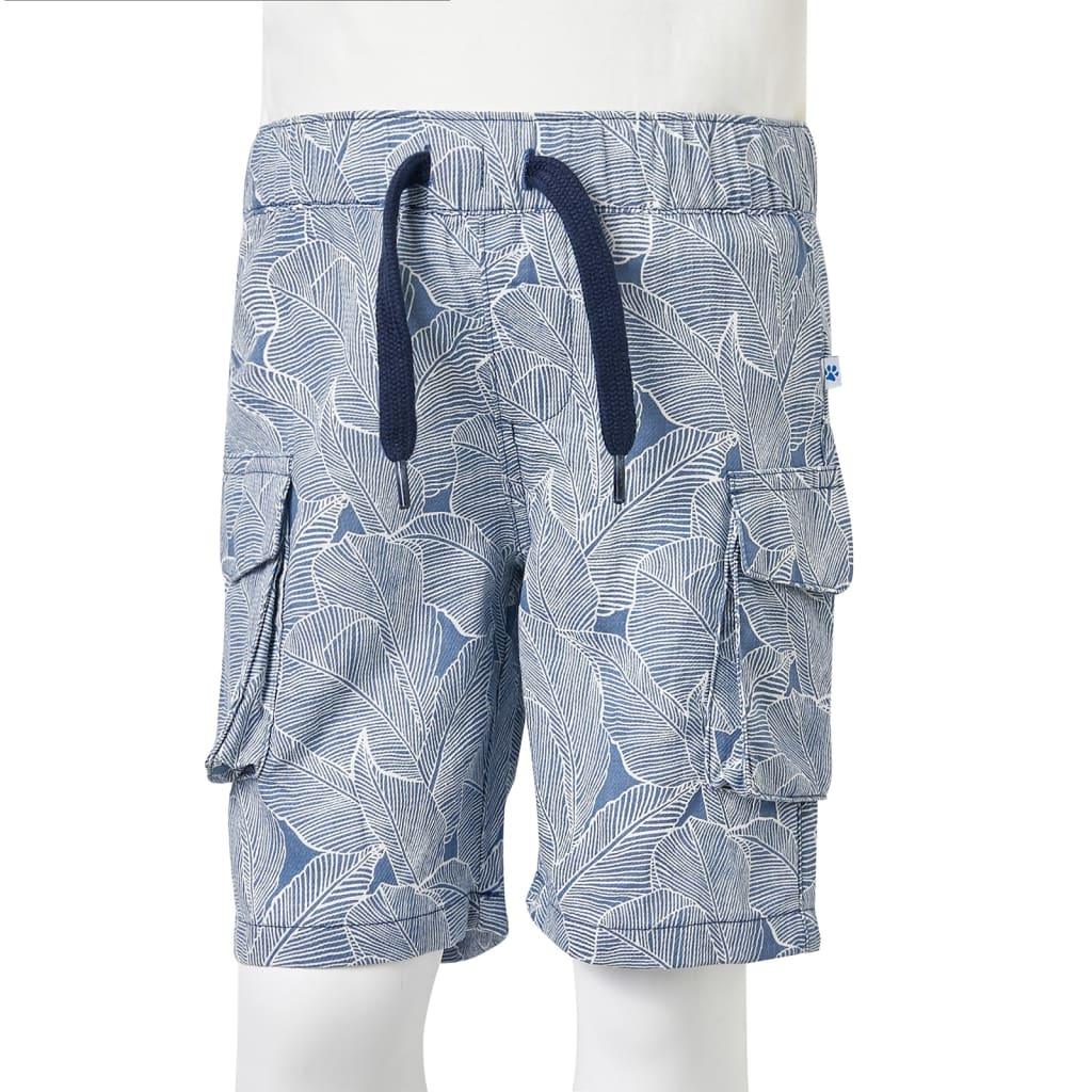 Kids' Shorts With Drawstring Dark Blue 104